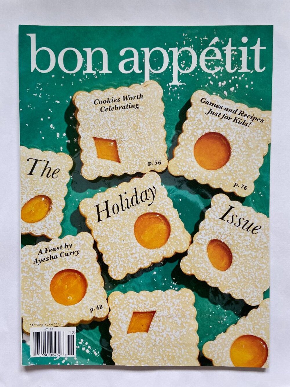 Bon Appetit Magazine December 2021/January 2022 The Holiday Issue Cover No Label